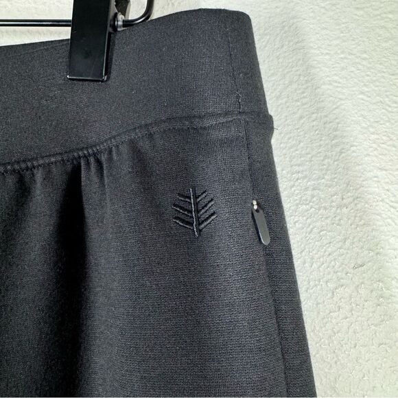 Coolibar Cove Ponte Pants Black Stretch UPF 50+ Women’s Size Medium - Picture 3 of 7